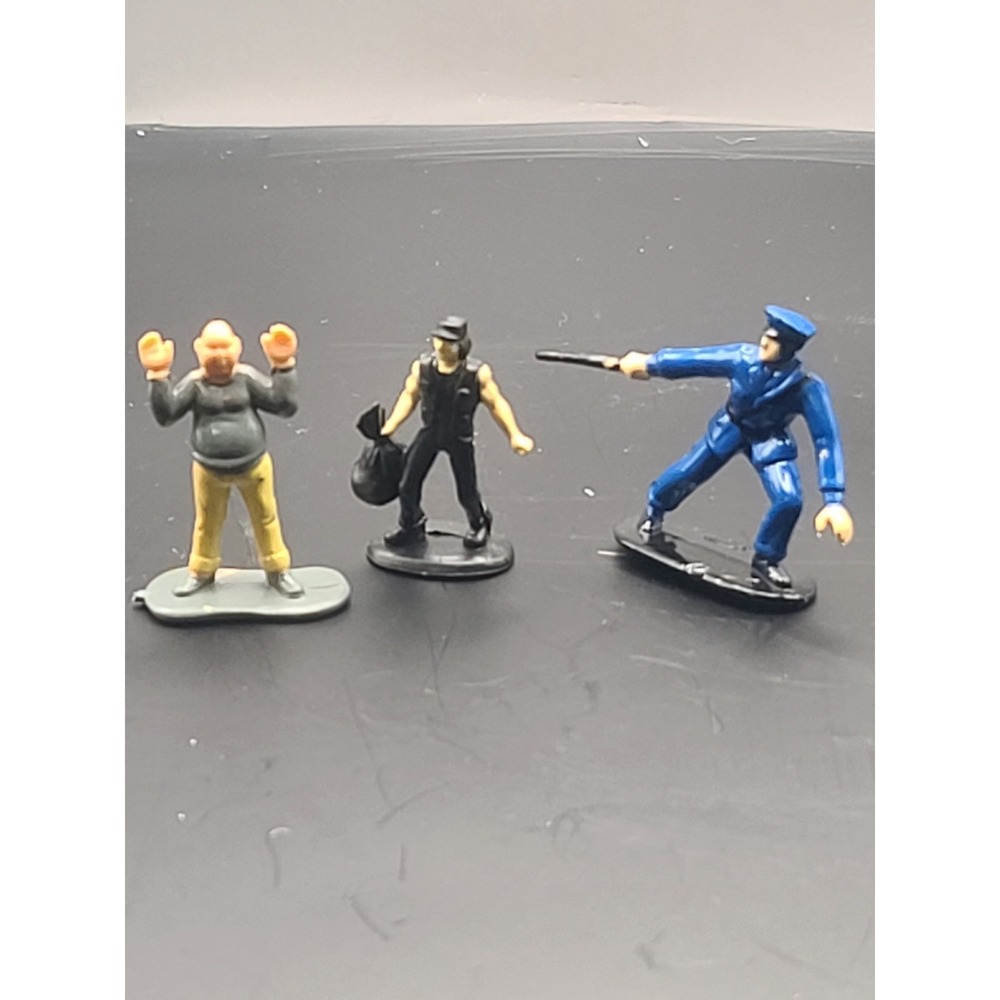 1996 Hot Wheels Action Pack Police Force Figures Lot of 3 Robbery In Progress